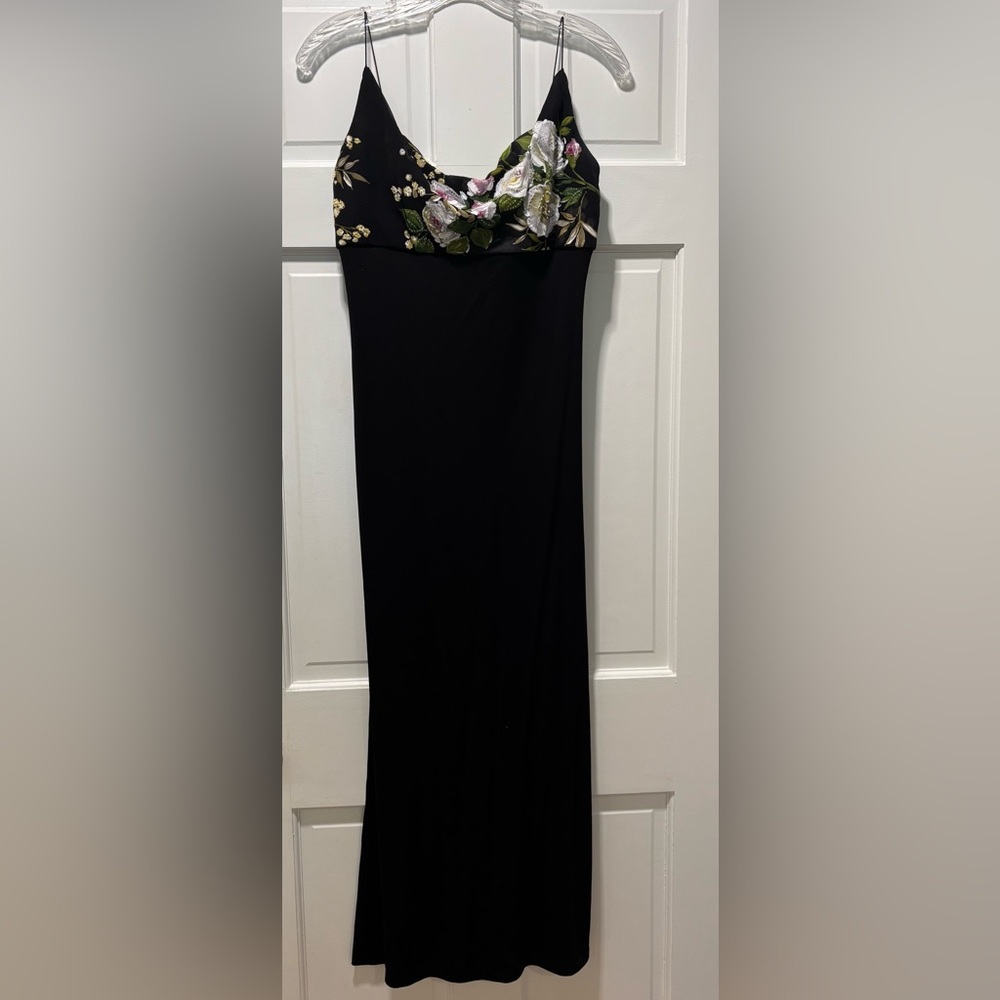 Kay Unger Classic Black Maxi Dress